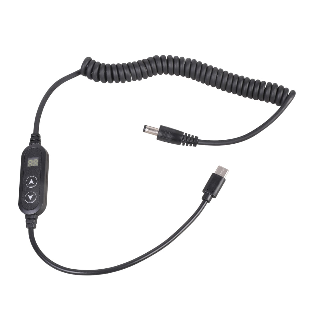 Adjustable Electric USB C PD to 5.5x2.1mm Power Cable Featuring Digital ...