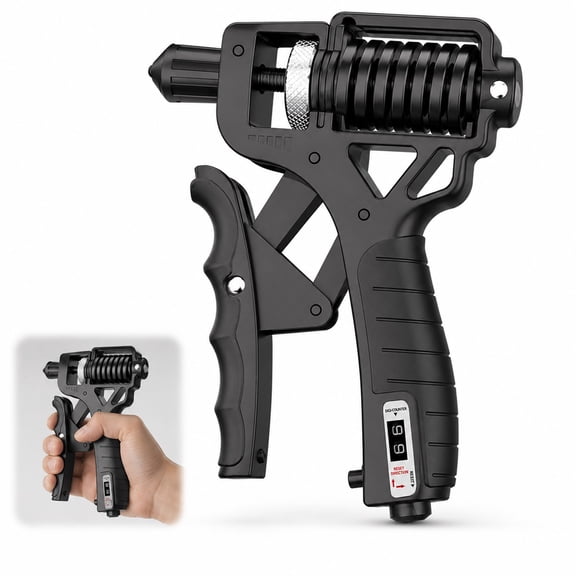 Adjustable Electronic Grip Strength Trainer,Ergonomic Adjustable H-Grip Hand Trainer With Counter For Can Quickly Strengthen The Wrist Forearm