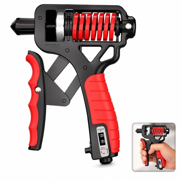 Adjustable Electronic Grip Strength Trainer,Ergonomic Adjustable H-Grip Hand Trainer With Counter For Can Quickly Strengthen The Wrist Forearm