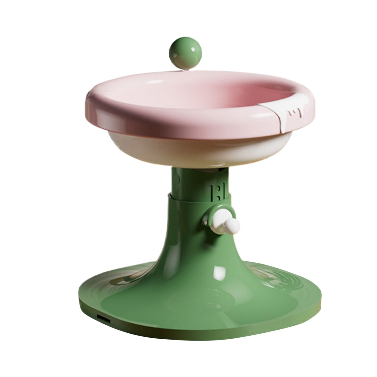 Adjustable Elevated Cat Bowls - Ceramic Raised Cat Food & Water Dishes with Tilted Design, Whisker-Friendly & Anti-Vomit Feeding Bowls for Cats & Kittens