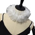 thumbnail image 1 of Adjustable Elizabethan Neck Ruff False Collar and Ruffled Faux Wrist Cuffs for Medieval Outfit and Historical Gatherings, 1 of 8