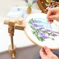 thumbnail image 1 of Adjustable Embroidery Hoop Holder with Clamp, Wooden Stitch Stand, Rotated Embroidery Hoop Holder Stand for Embroidery, Needlepoint Craft, 1 of 10