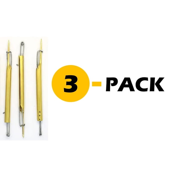 Adjustable Embroidery Needle Set 3-Pack Gold Stainless Steel