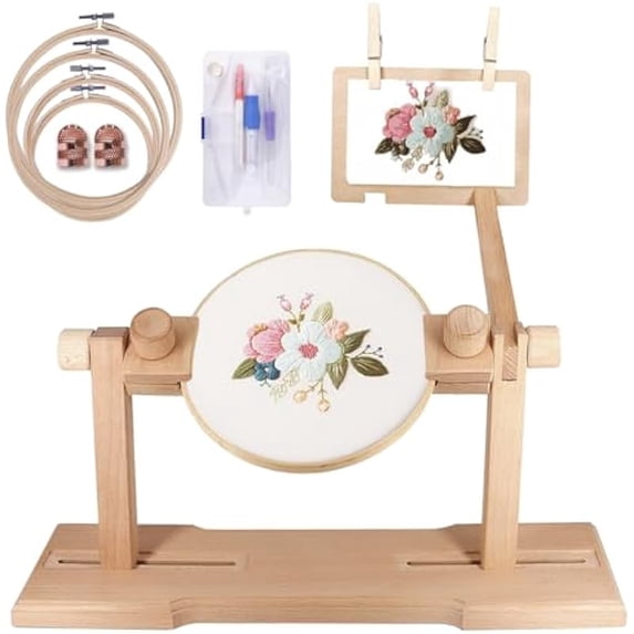 Rotated Embroidery Hoop Stand