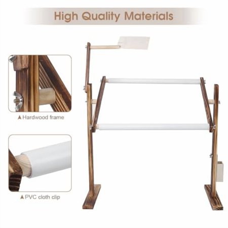 Adjustable Embroidery Table Stand - 360 Rotatable Embroidery Hoop for Quilting & Cross Stitch