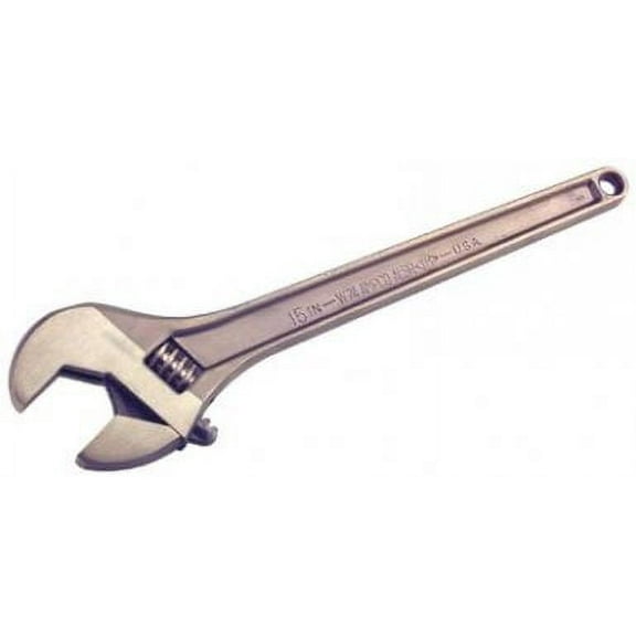 Adjustable End Wrenches, 12 in Long, 1 1/2 in Opening, Corrosion Resistant