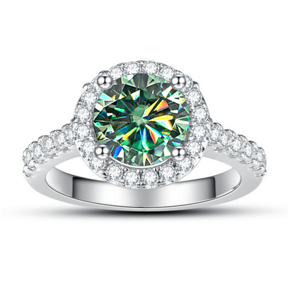 Adjustable Engagement Rings for Women's 2ct D Color Moissanite Women Rings, Yellow/Blue/Pink Diamond Rings for Wedding Anniversary with Certificate