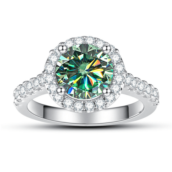 Adjustable Engagement Rings for Women's 2ct D Color Moissanite Women Rings, Yellow/Blue/Pink Diamond Rings for Wedding Anniversary with Certificate