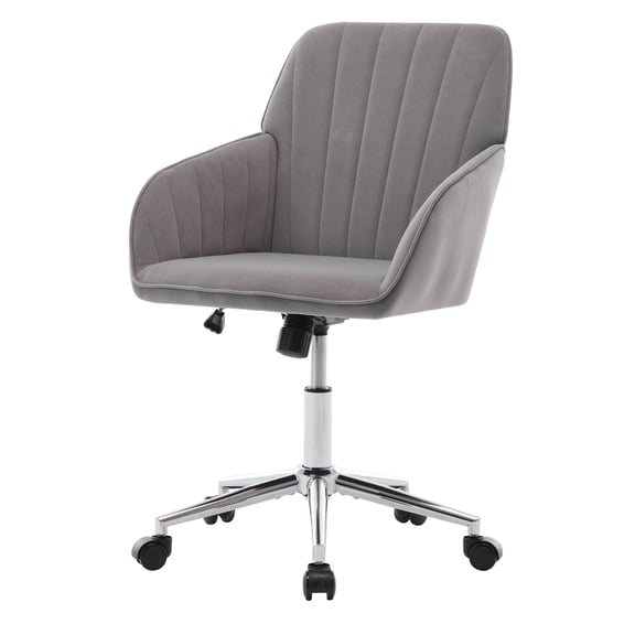 Adjustable Ergonomic Office Chair, 360° Swivel Desk Chair with Stable Heavy Duty Base, Comfy Memory Foam Seat & Backrest for Home Bedroom Office Long Sitting