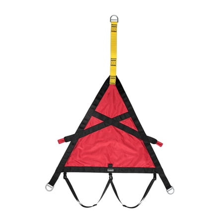Adjustable Evacuation Harness Semi-Seated Descent Equipment Outdoor Climbing Cable Car Safety Belt for Mountaineering Adults Kids Women Men