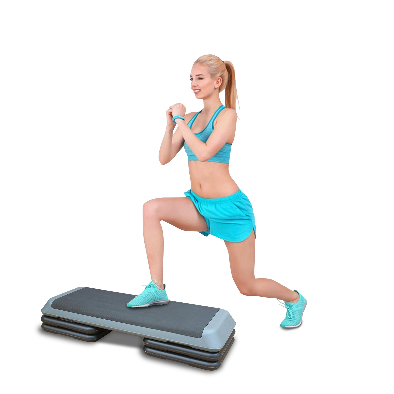 Adjustable Exercise Aerobic Step Platform, Exercise Step Platform With ...