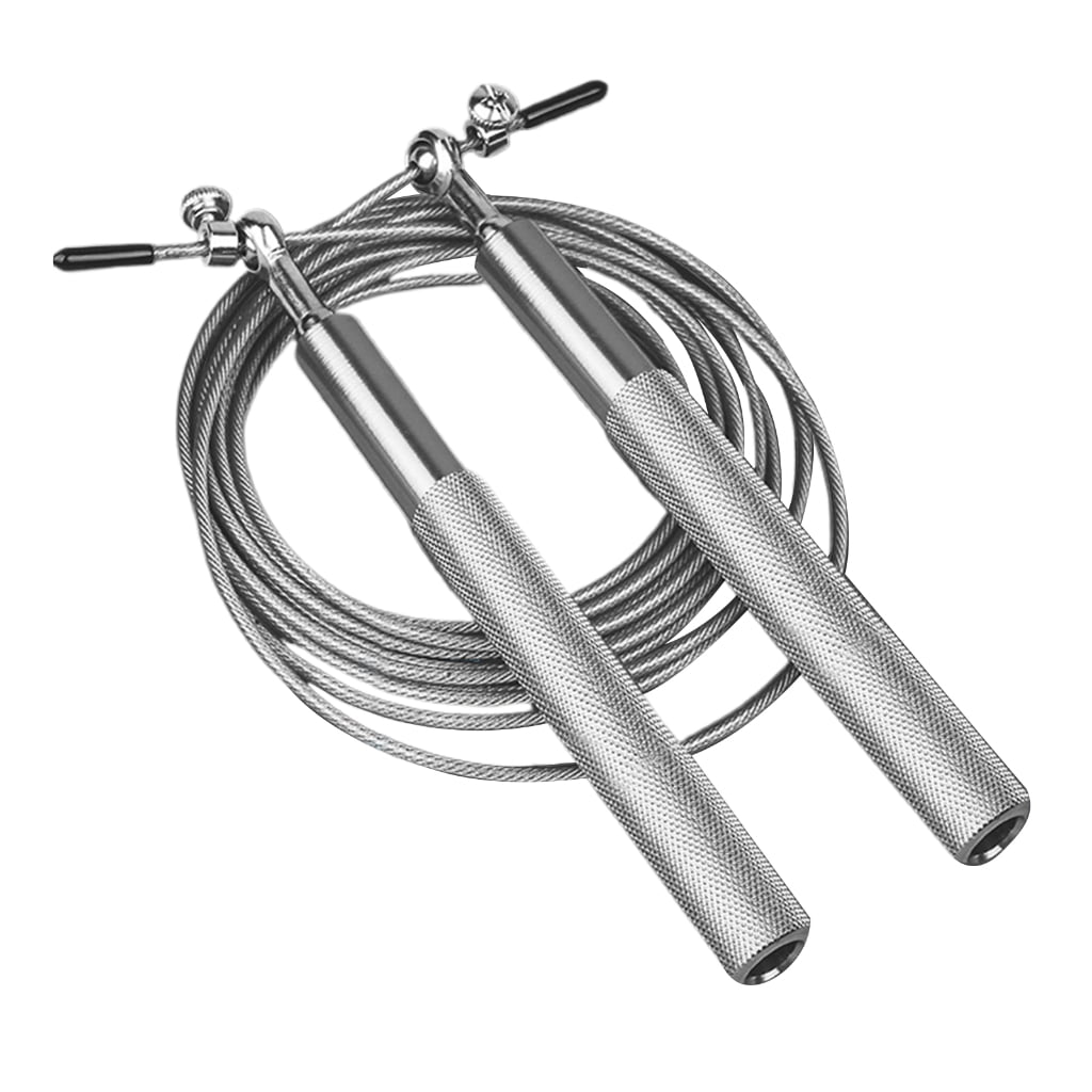 Adjustable Exercise Rope Telescopic Jump Rope 360° Swivel Bearing ...
