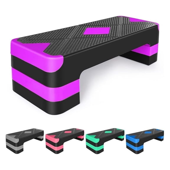 Adjustable Exercise Workout Aerobic Stepper Step Platform Trainer
