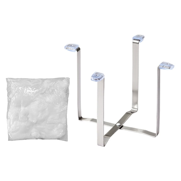 Adjustable Expandable Dish Drainer Rack - 2 Stainless Steel Foldable Trays + 50 Rustproof Mesh Inserts