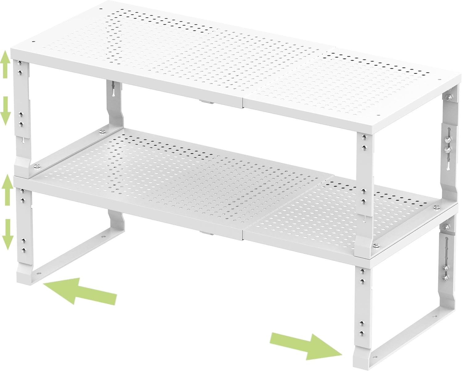 Kitchen Adjustable Stackable Racks Adjustable Expandable Stackable Spice Rack Shelf Pantry Storage ...