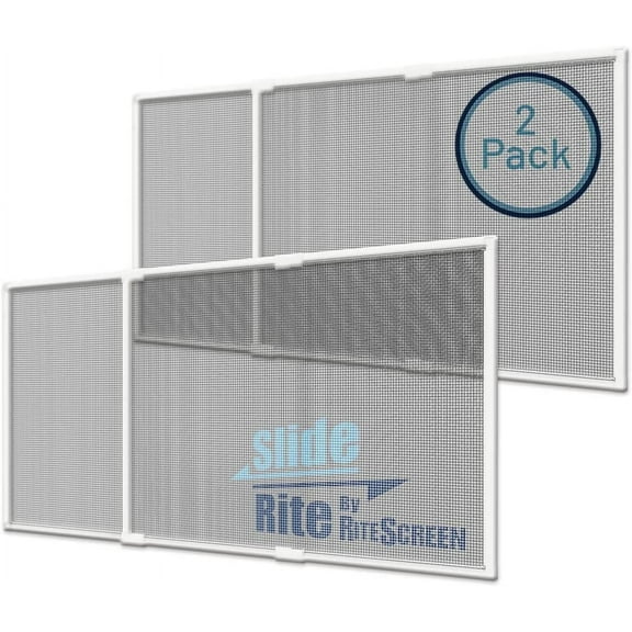 Adjustable & Expandable Window Screen 15" x 21" (2-pack) Pre-Framed Window Screen Expands up to 39"
