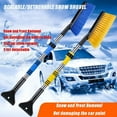 thumbnail image 1 of Adjustable Extendable Car Window Ice Scraper & Snow Brush | Retractable Defrosting Shovel with Detachable Brush Head for Winter Windshield Cleaning, 1 of 9