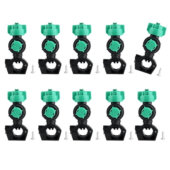 Adjustable External Thread Sprayed Nozzles Fan Shape Anti Drip Design 10 Pack