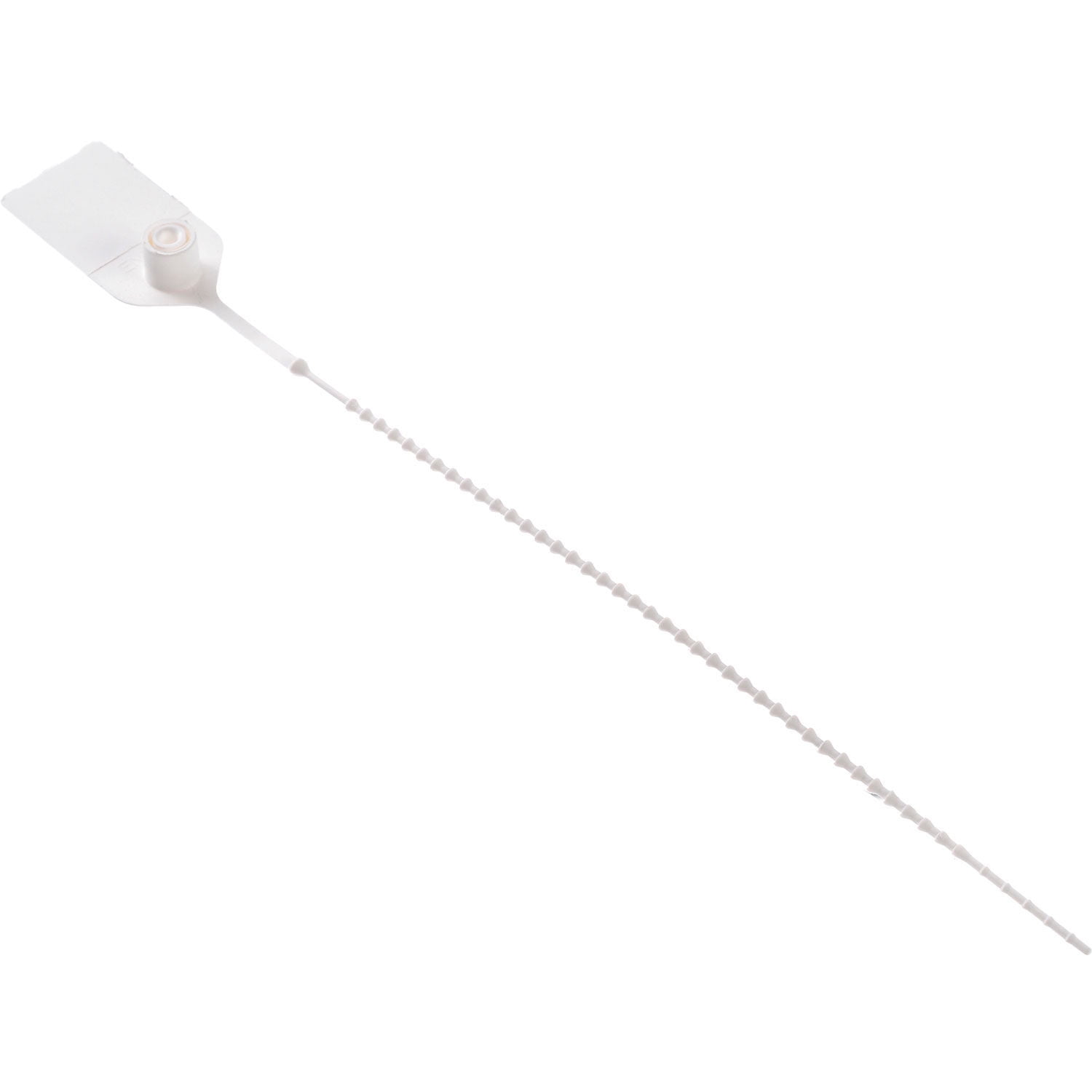 Global Industrial 670483WH Adjustable Extinguisher Tamper Seal, White - 9 in. - Pack of 100