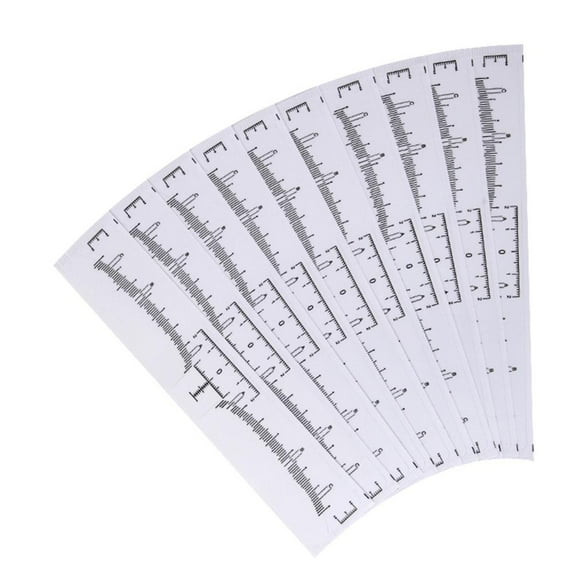 Adjustable Eyebrow Ruler Eyebrow Shaping Tool Sticker Makeup Tattoo Shaper Stencil Measure Tool