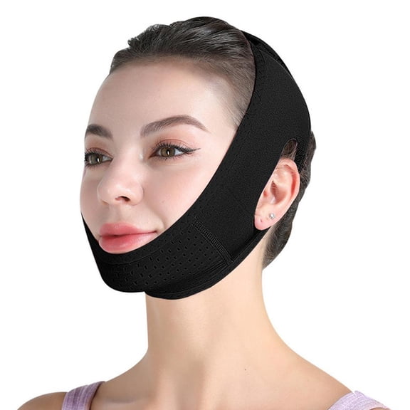 Adjustable Face Slimming Mask For Cheek Contour And Double Chin Lifting In Pink Black Green