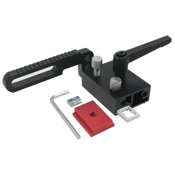 Adjustable Fence Flip Stop Miter Track Stop Alloy Steel T Slot Stop for Accurate Length Limit Device