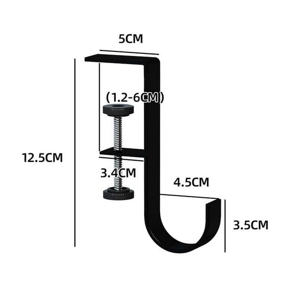 Adjustable Fireplace Stocking & Garland Hanger Hook for Brick Mantels | Heavy Duty No-Drill Aluminum Hanger with Double Hooks for Holiday Decorations | 1-Pack