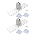 Fireplaces Screen Holder Metal Brackets For Stable No Drill ...