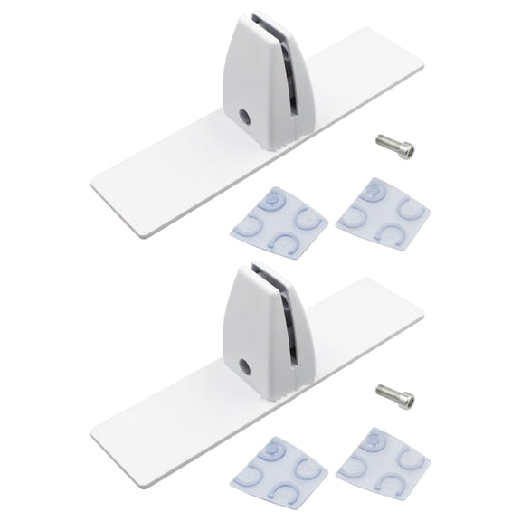 Adjustable Fireplaces Screen Clamp Heat Resistant Metal Brackets Fireplaces Screen Holder None Drill Installation