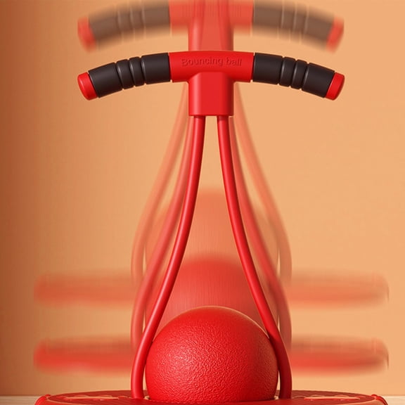 Adjustable Fitness Bounce Ball for Adults, Balance Training Equipment with Anti-Slip Grip, Durable Plastic Exercise Ball for Home Gym, Indoor Outdoor Workout, Family Fitness Activities