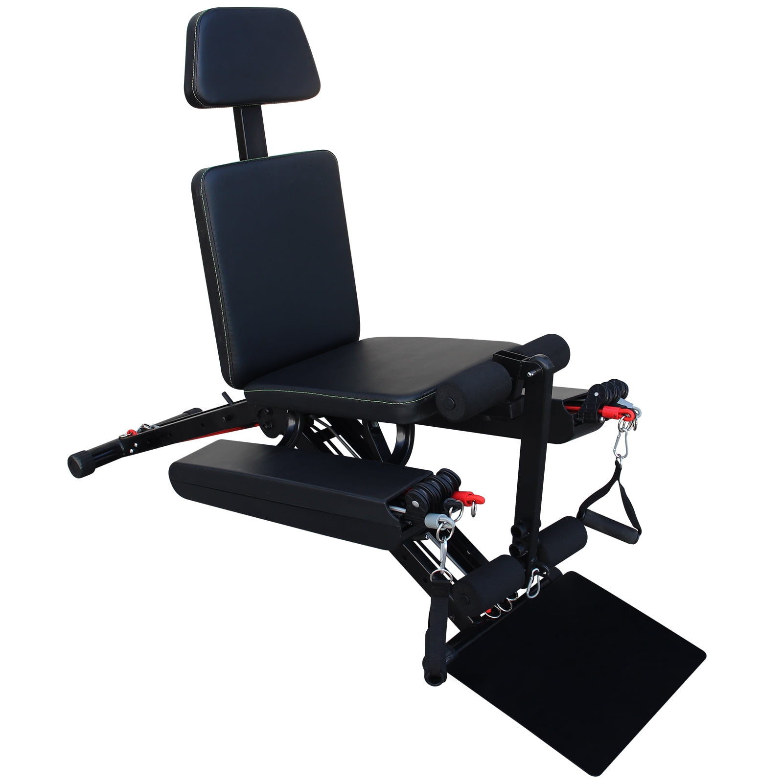 Adjustable Fitness Bench - Black Iron Weight Bench for Home Gym Workouts | Full Body Strength Training, 660lb Capacity, Folding Design