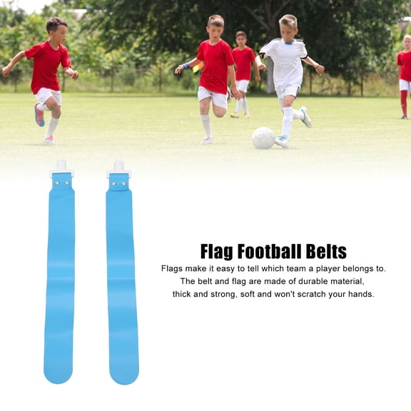 Adjustable Flag Football Set, 5PCS PP Belts  Flags for Youth  Adult Training, Fun Family Game