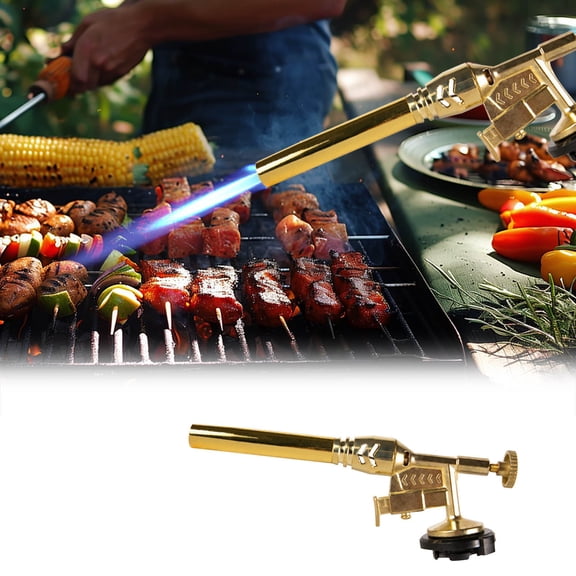 Adjustable Flame Handheld Butane Blow Torch Multi-Purpose Home & Outdoor Ignition Torch