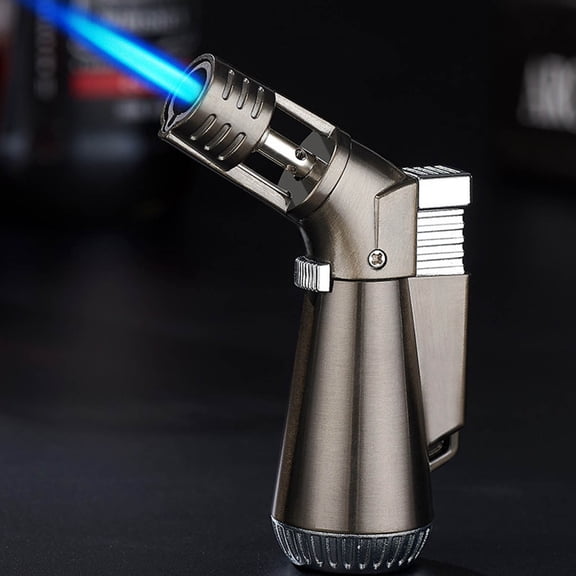 Adjustable Flame Torch Lighter, Refillable Butane Igniter for BBQ, Kitchen, Fireplace and Candles