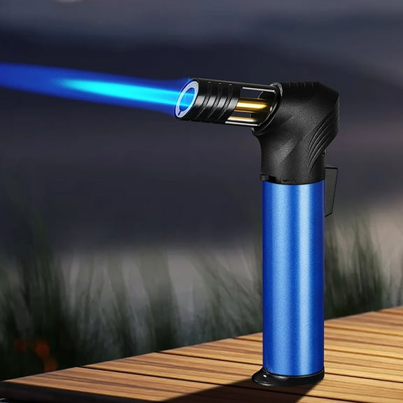 Adjustable Flame Windproof Lighter, Refillable Butane Torch Lighter, Portable Metal Lighter, Rechargeable Jet Flame Lighter, Outdoor Camping BBQ Lighter