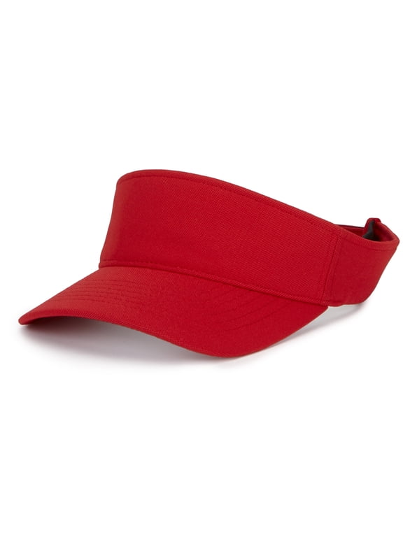 Adjustable Flexfit 110 Cool & Dry Mini Piqu Visor - Red - Os , Y8110 , RED , One Size