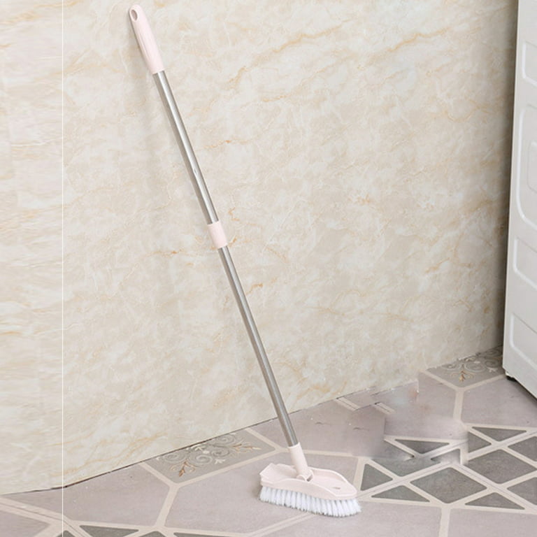 Cleaning Brush, Floor Brush Retractable Crevice Floor Bathroom Kitchen Bathroom Corner Cleaning Brush Long Handle Scrub Brush Detachable Brush Heads