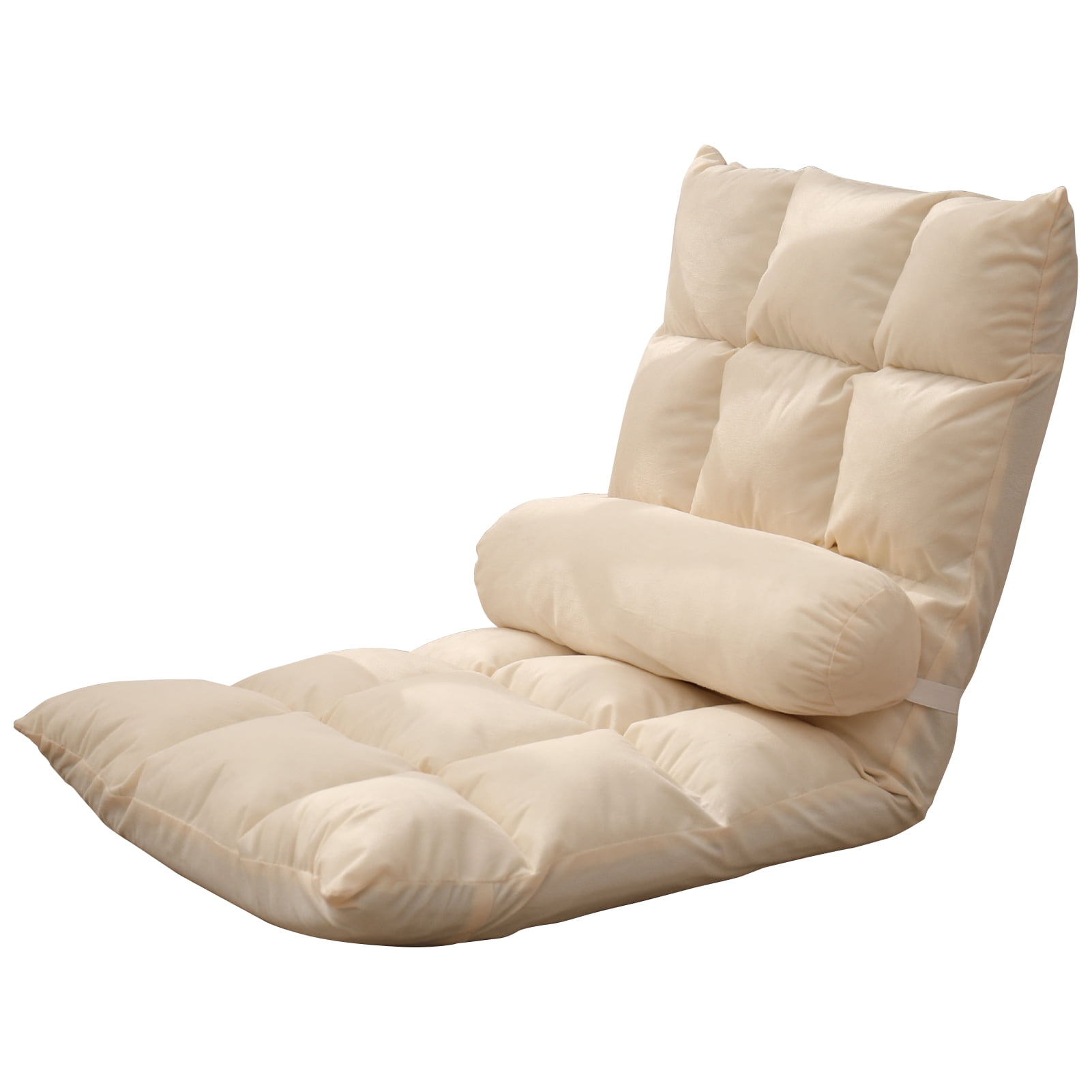 Adjustable Floor Chair with Lumbar Pillow, Lazy Floor Gaming Chair