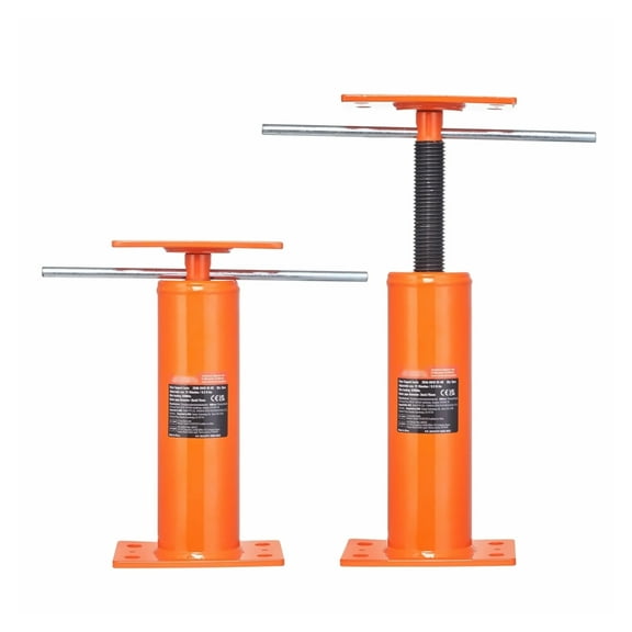 Adjustable Floor Jack 2-Pack, 12-16 Inch Height - House Floor Jack Posts, Heavy Duty Steel Lifting Jack for Beams, Patios, Construction Support