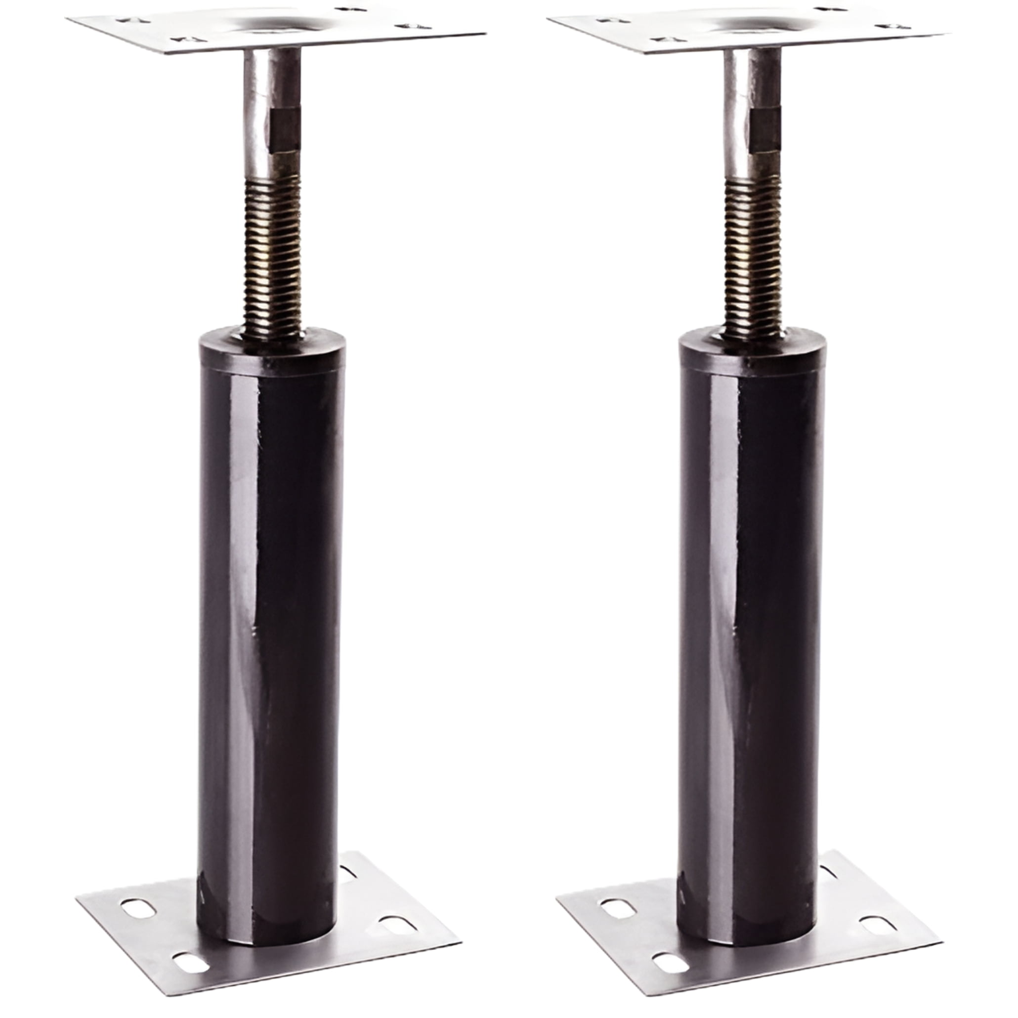 TEL-O-POST Akron Products Adjustable Floor Jack Post, 15 Gauge, 1-13", 2 Pack, Black