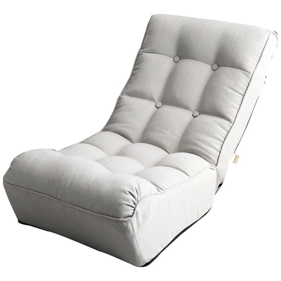 Adjustable Floor Reclining Chair | Built-in Spring, Foldable | Bedroom Napping