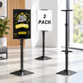 Adjustable Floor Sign Holder, 75 inch - 2 Pack, Heavy-Duty Display ...