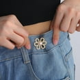 thumbnail image 1 of Adjustable Floral Button Waist Tightener for Slimming Jeans Pants, 1 of 6