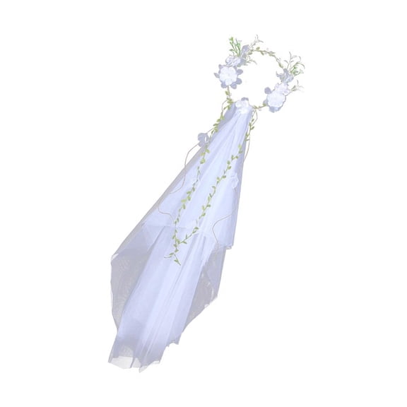 Adjustable Floral Vine Crown for Outdoor Weddings & Parties, Lightweight Nature-Inspired Headpiece