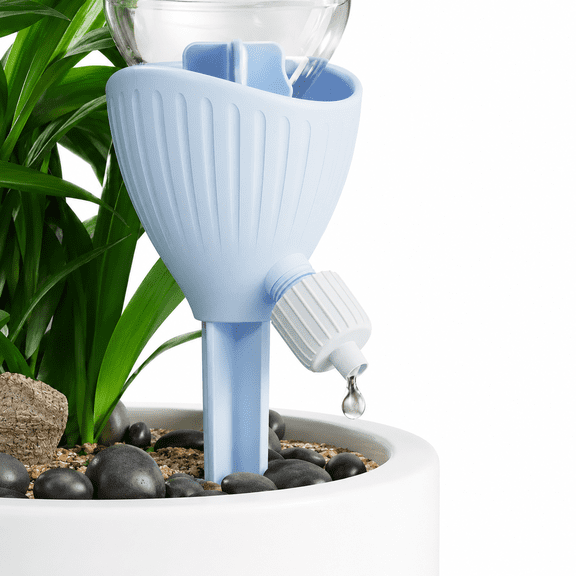 Adjustable Flow Auto Drip Watering Spikes, Universal Bottle Fit Plant Self Waterer Device, Indoor Outdoor Potted Flower Vegetable Automatic Irrigation Dripper