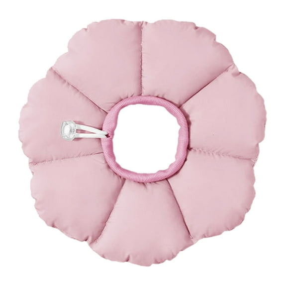 Adjustable Flower Shaped Cat Recovery Collar Licking with Soft Drawstring Design for Post Pet Comfortable E-Collar Alternative