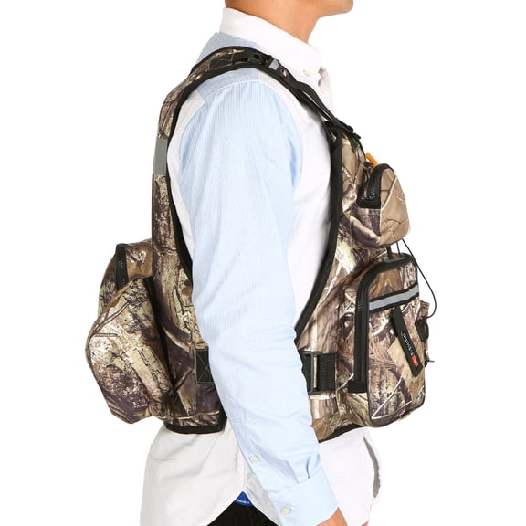 Adjustable Fly Fishing Jacket Vest with Open Sides, Perfect for Water and Fishing