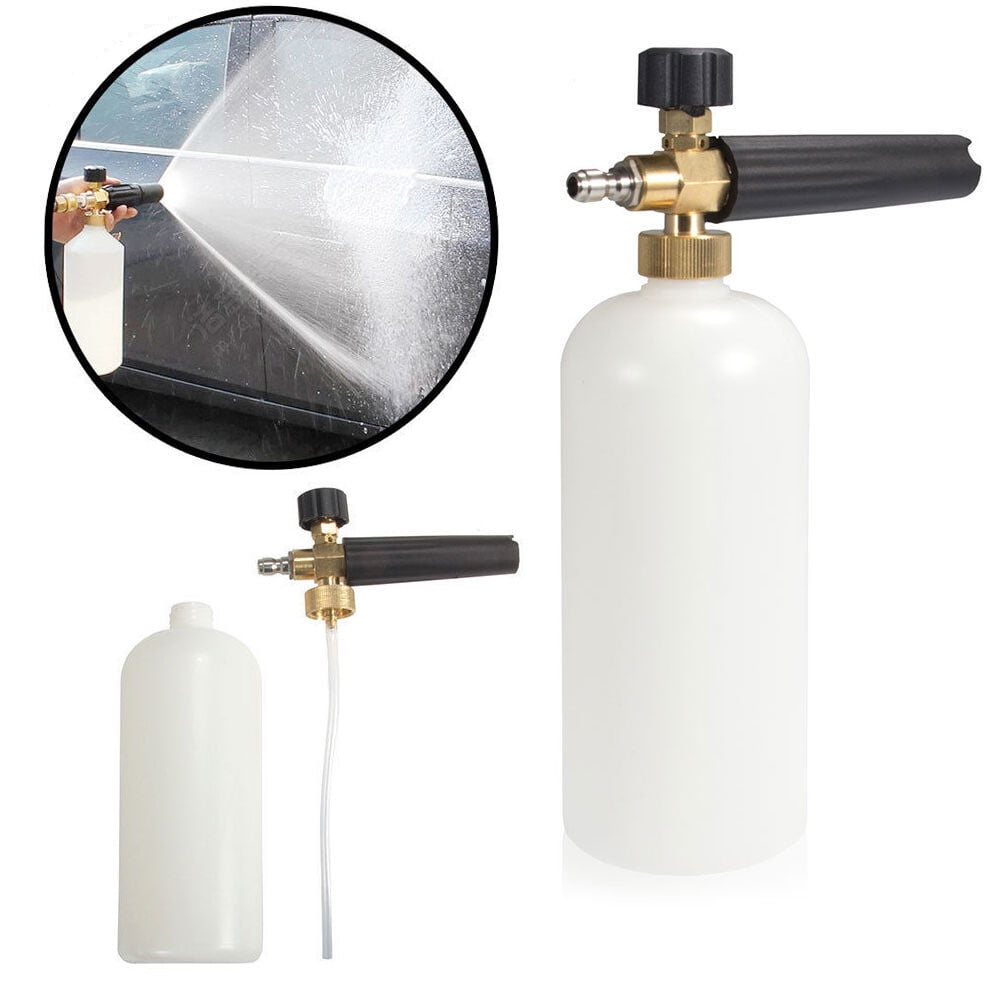 Adjustable Foam Cannon Snow Lance Foam Sprayer Bottle For Pressure Washer Gun Jet Car Wash 1/4"