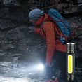 thumbnail image 1 of Adjustable Focus Flashlight, 300-500 Lumen Rechargeable Torch, USB-C Compact Camping Light, IP46 Waterproof Design, Aluminum Alloy Emergency Spotlight, Strobe Mode, 1 of 6