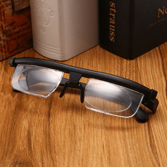 Adjustable Focus Magnifying Glasses - Variable Lens Reading Aid Glasses